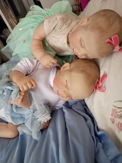 New reborn vinyl babies TWINS Unisex