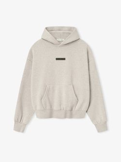Classic Fit Fleece Hoodie Heather Stone