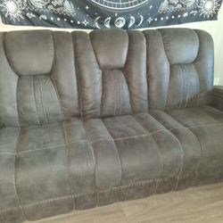 Mechanical Reclining Sofa And Recliner Set 
