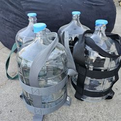 Glass 5-gal Jugs With Carriers