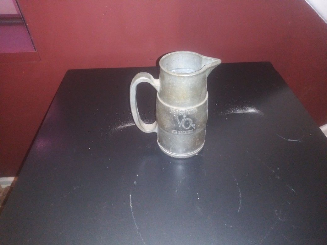 Pewter Seagram's VO mug