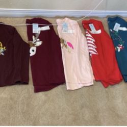 Girls Long Sleeve Shirts SZ 10/12