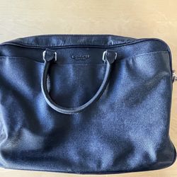 Leather Coach Briefcase 