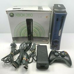 

Xbox 360 Elite 120Gb Console Wireless controller, Accessories + Halo 3 Faceplate

