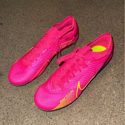 NIKE AIR ZOOM MERCURIAL VAPOR 15 ELITE FG LUMINOUS - PINK BLAST/VOLT/GRIDIRON US9 New