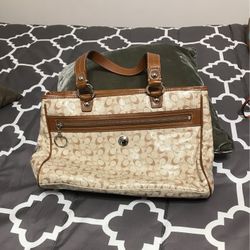 Tan Coach Purse