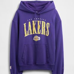 New Unisex Size s GAP Men's x NBA Graphic Logo Hoodie Sweatshirt