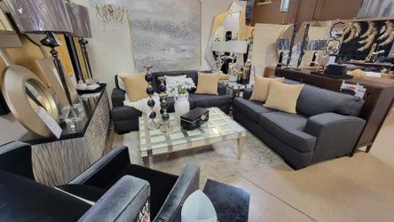 Comfortable Transitional Custom-Made Sofa & Love seat Seat!!