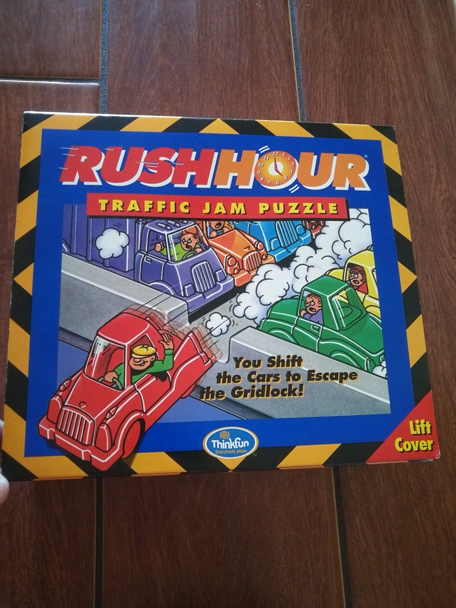 Rush hour traffic jam puzzle learning game