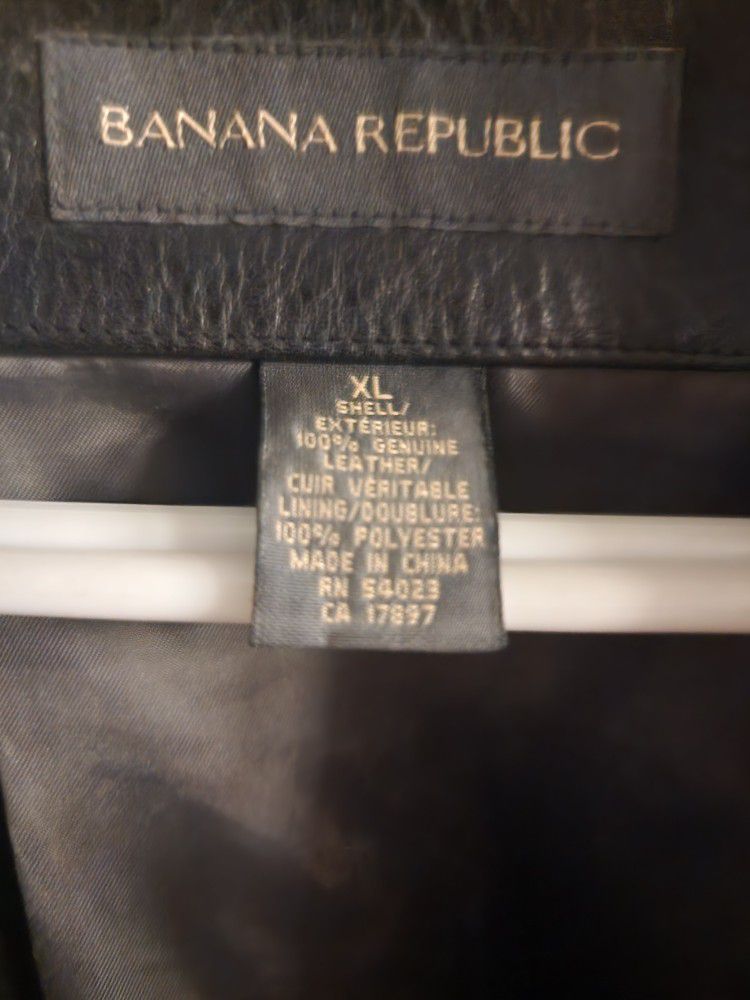 Vintage XL Banana REPUBLIC LEATHER JACKET 