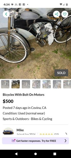 Vintage Lower rider 2 Stroke Bicycles