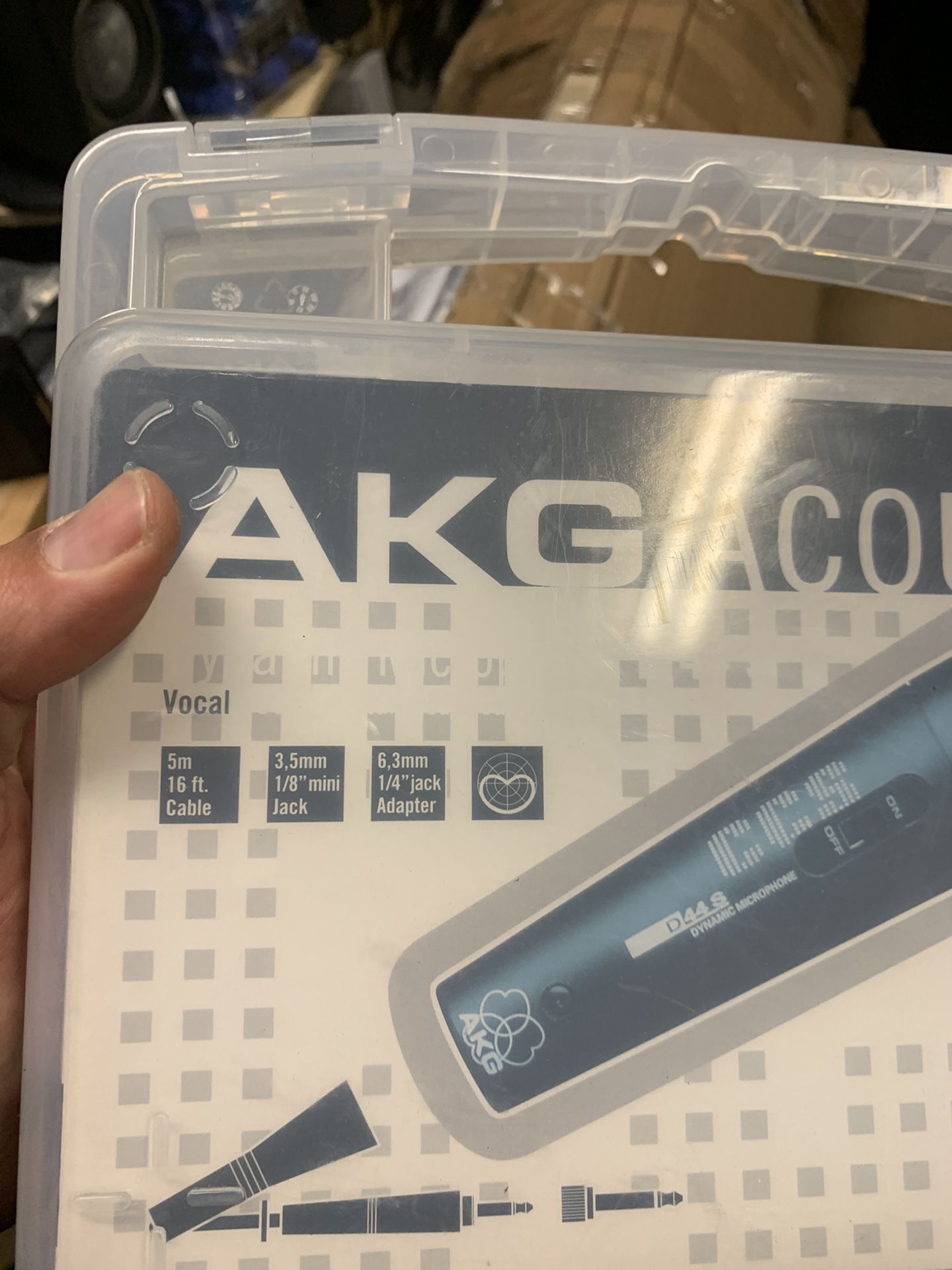 Vocal microphone AKG with cord new