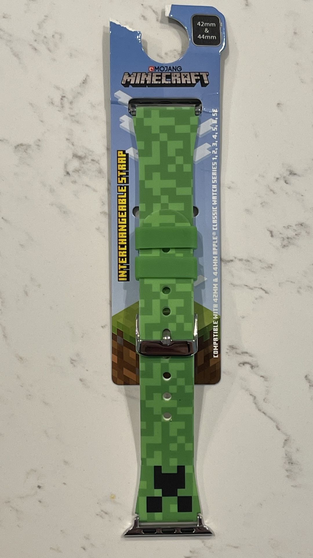 Minecraft Dirt Gamer Band Running Band Casual Apple Watch Strap 42mm & 44 NEW