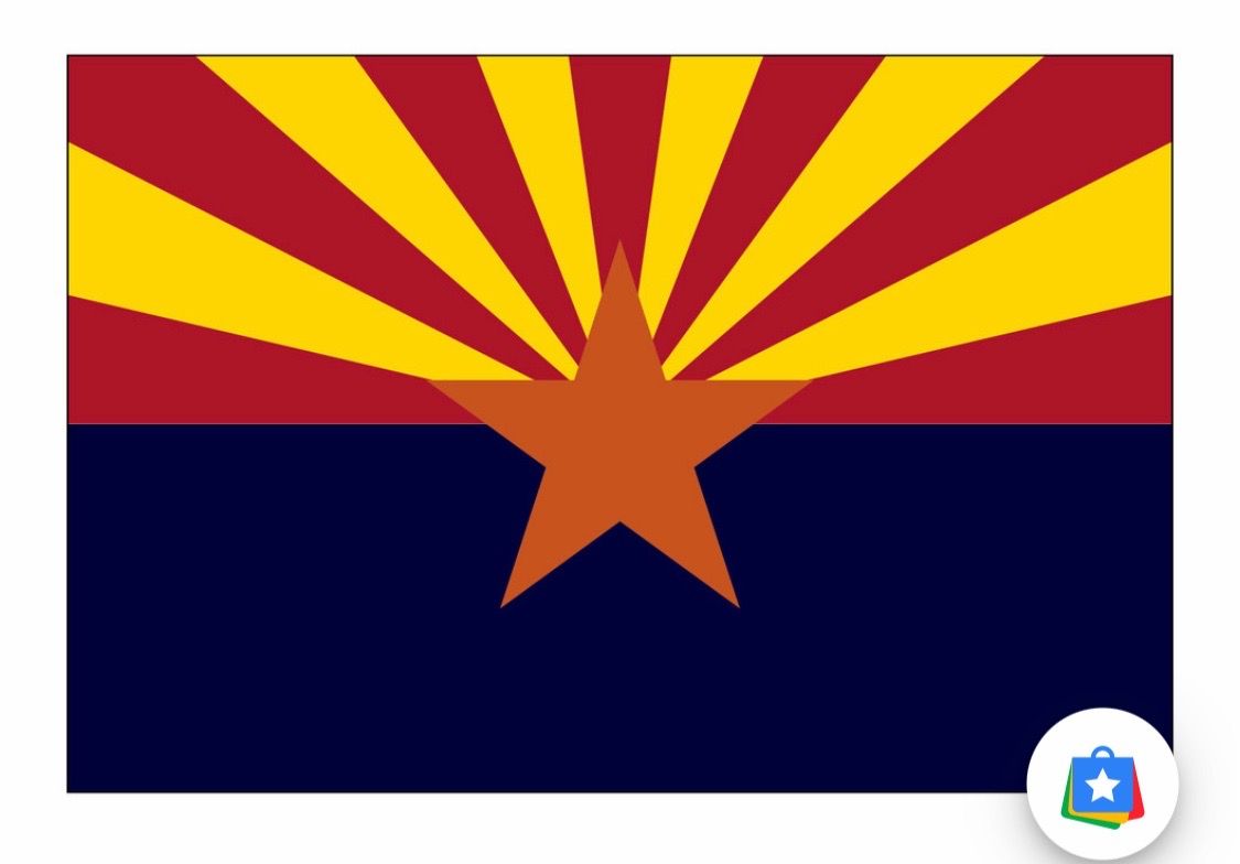 Vintage Arizona State Flag
