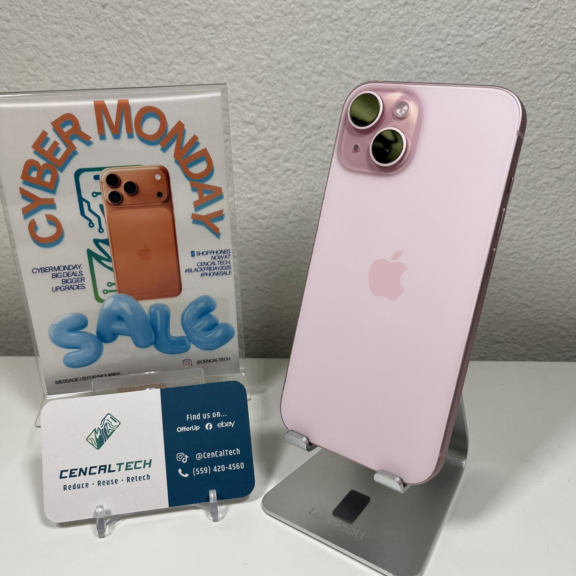 iPhone 15 128gb At&t and Cricket Carrier 89% 🔋 Health in like-new condition 