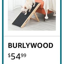 19" Tall Pet Ramp - Small to Medium Dogs and Cats Use - Wooden Folding Portable Dog Ramp 