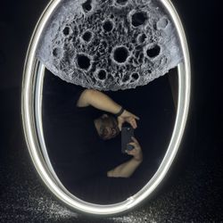 Custom LED Moon mirrors. 