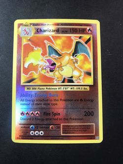 Charizard reverse holo evolution Pokémon Card