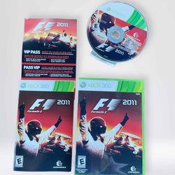 Formula 1 F1 2011 Microsoft Xbox 360 CIB Complete w/ Manual and VIP Pass TESTED