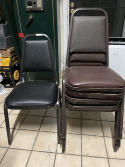5 Event Chairs Stackable Heavy Duty