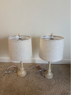 20.25” retro farmhouse table lamps set of 2