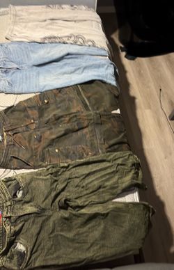 3 pants 1 sweats - all waist size 32 (men)