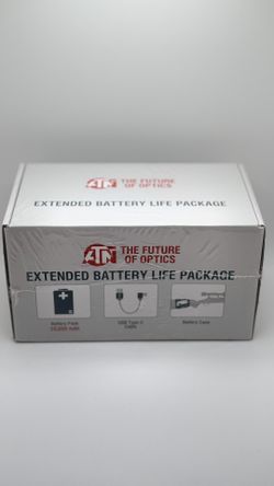 ATN Power Kit 20,000mAh Battery Pack w/USB Connector, provides up to 22 hrs of continuous use