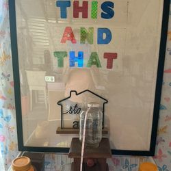 Vintage wood and glass gumball machine see pictures  