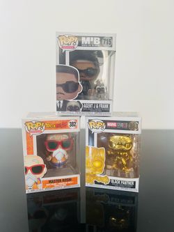 Funko Pop 3-Box Lot (Dragon Ball, MIB, Marvel) - New Sealed