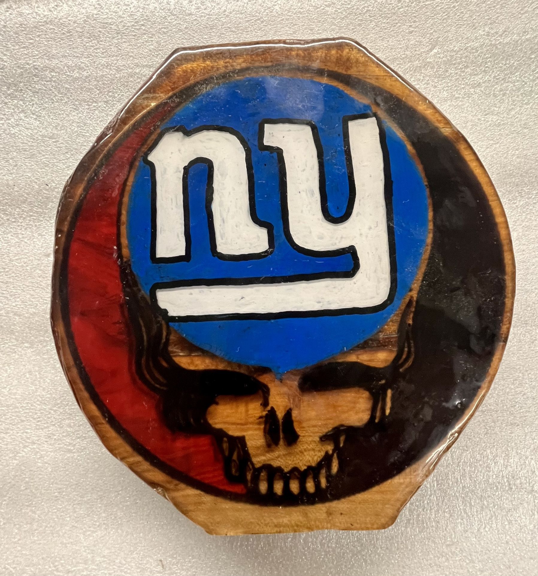 New York Football Giants Grateful Dead Steal Your Face Resin Plaque