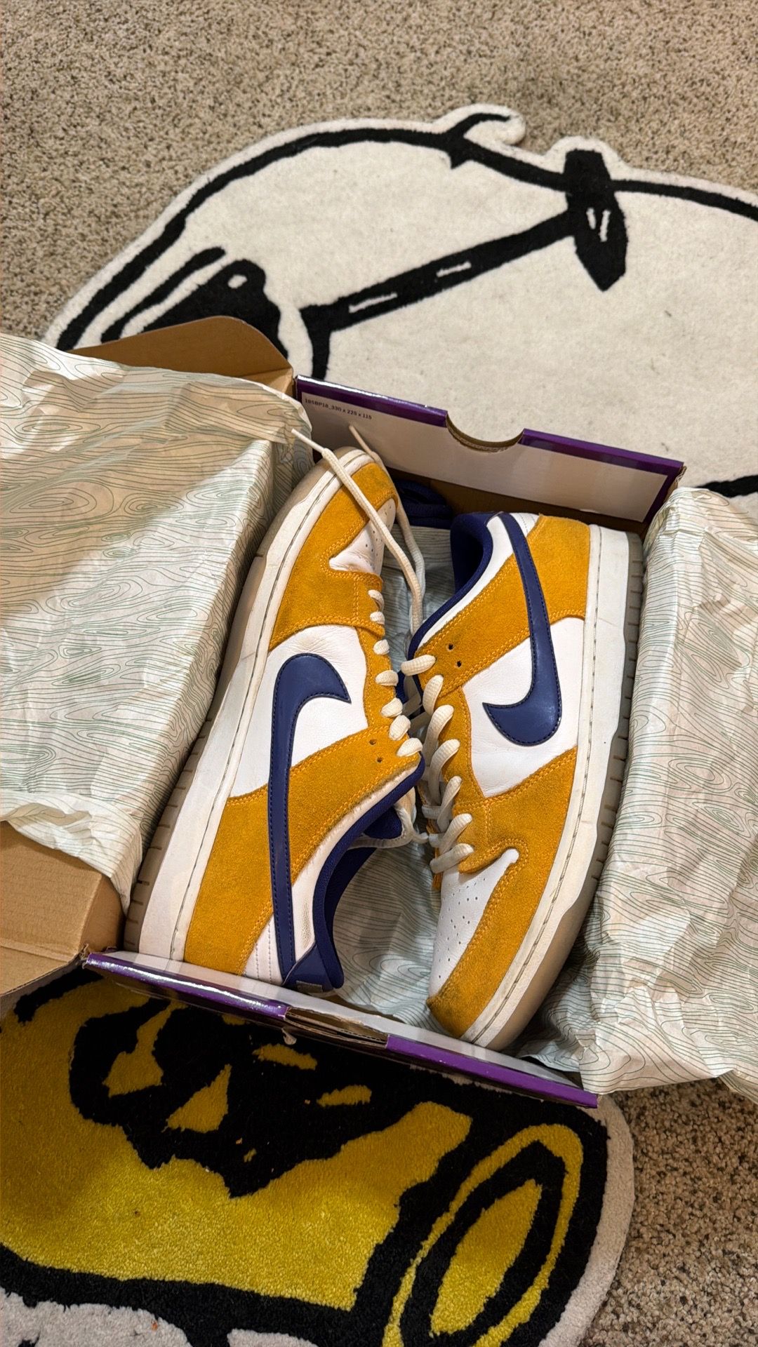 Men’s Nike SB Dunk Low Pro - Lakers size 11.5