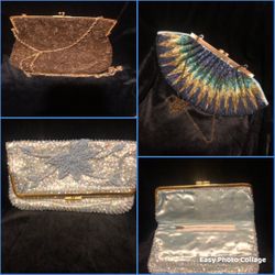 Many Vintage Beaded & Sequined Purses, Wristlets, Wallets