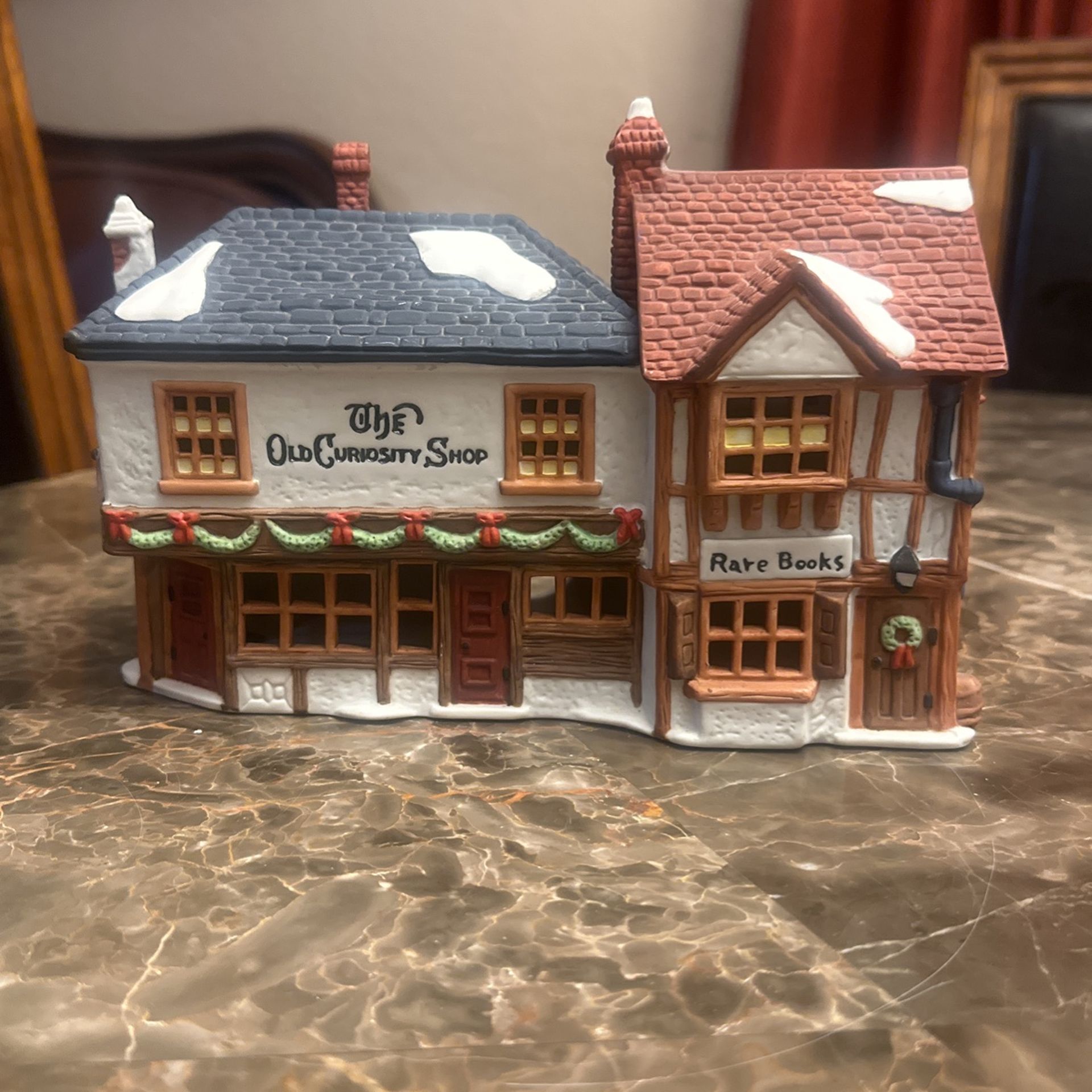 Christmas Village. Dept56 1987 “Old Curiosity Shop