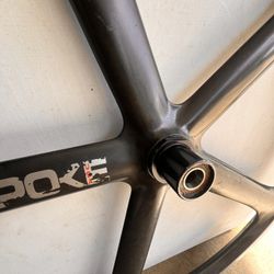 Aerospoke 26" MTB Carbon Rear wheel Natural Carbon Black AS IS