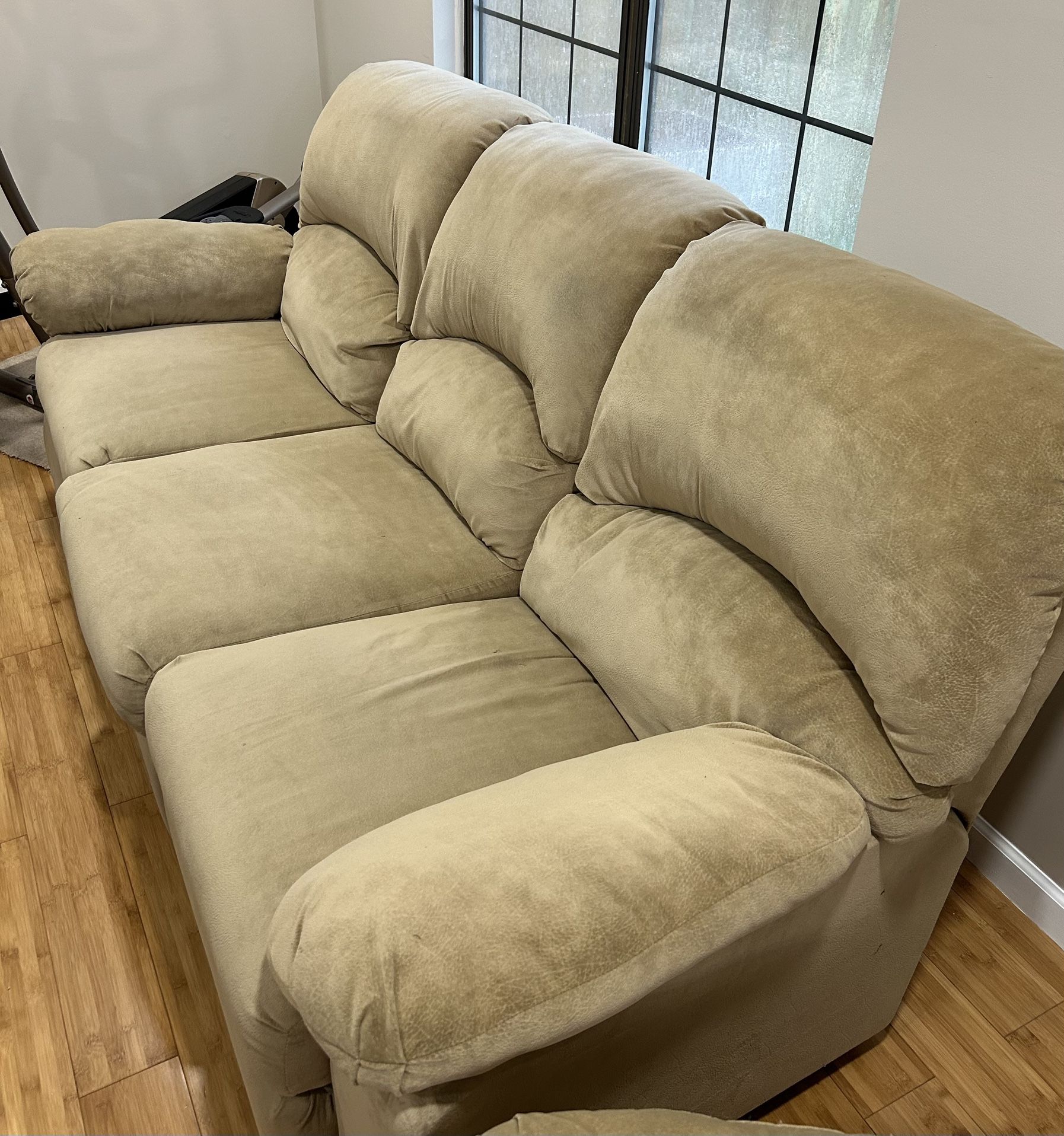 Sofa With One Recliner And One Recliner (separate)