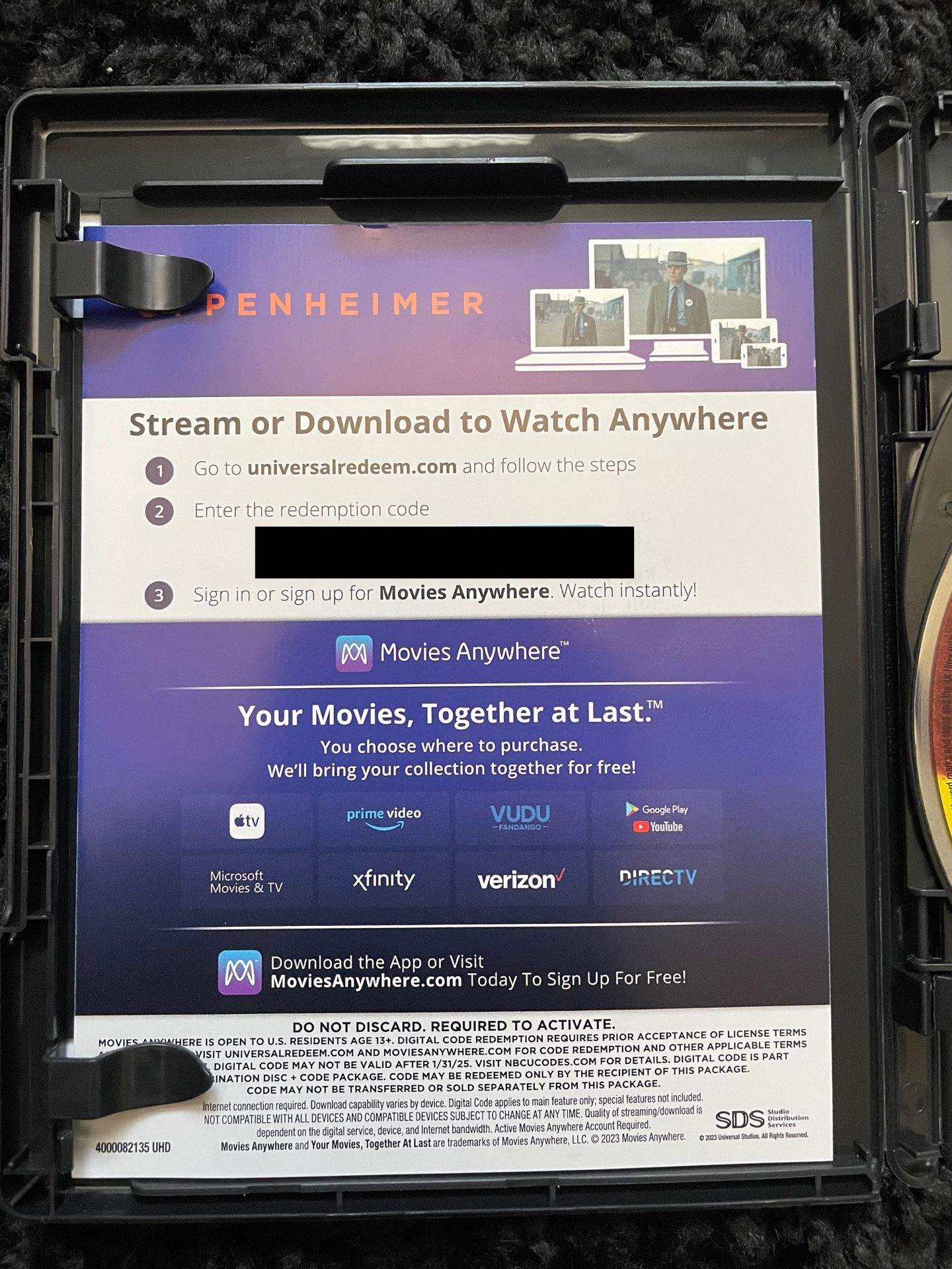 Oppenheimer 4K Digital Code