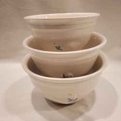 Vintage Country Geese Nesting Bowl Set