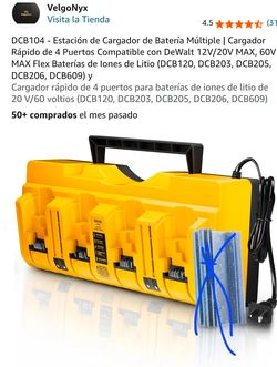 Power station charguing battery compatible dewalt