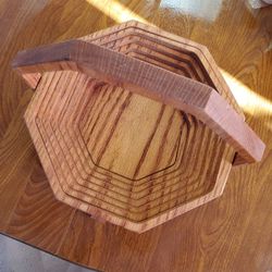 Collapsible Wooden Fruit Basket