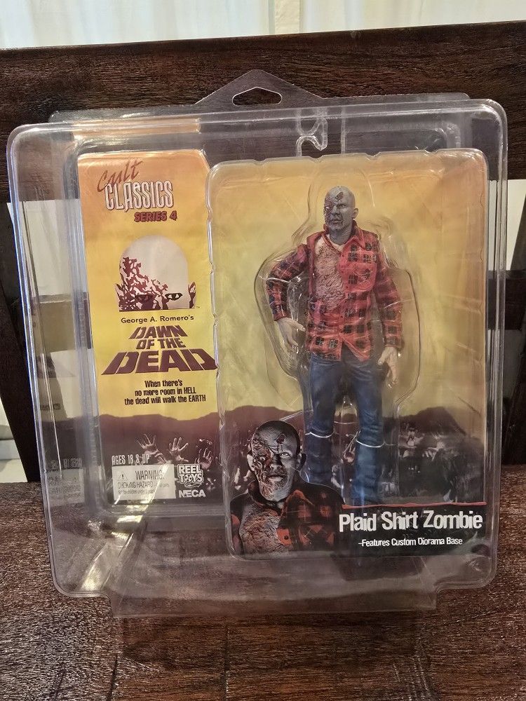 2006 Neca Cult Classics Series 4 Dawn Of The Dead Plaid Shirt