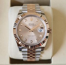 Rolex 126331 Datejust 41 Sundust Diamond 18k RG Jubilee