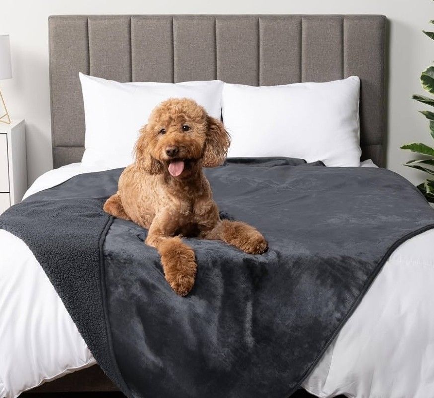 Large Waterproof Dog Blanket, Sofa Cover. Grey