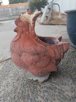 Ceramic Chicken Planter