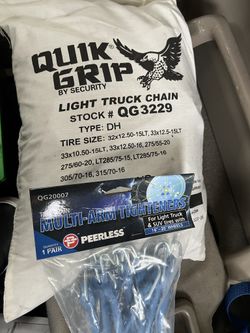 Truck Winter Tire Chains With Fasteners - Brand New