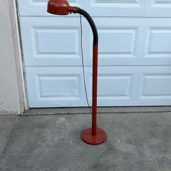 Large Antique Orange Lamp