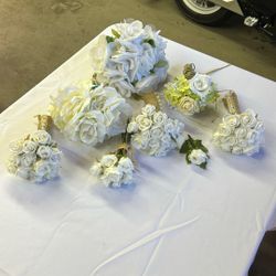 Wedding Bouquet’s (7) Seven 1) One  Boutonniere