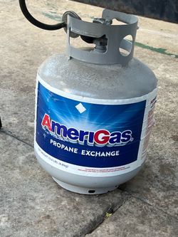 AmeriGas Empty propane tank bbq grill Asador Blank Or blue rhino