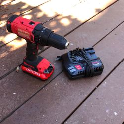Craftsman Drill  Battery And Charger 