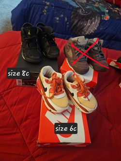 Jordan and Nike Shoes size 8c 6c