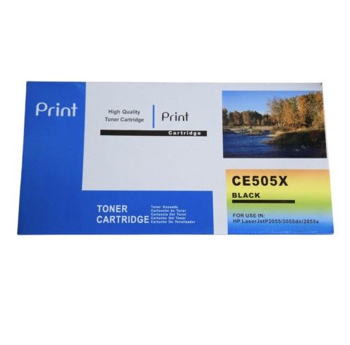 Print Cartridge CE505X Black For Use In HP LaserJet New!